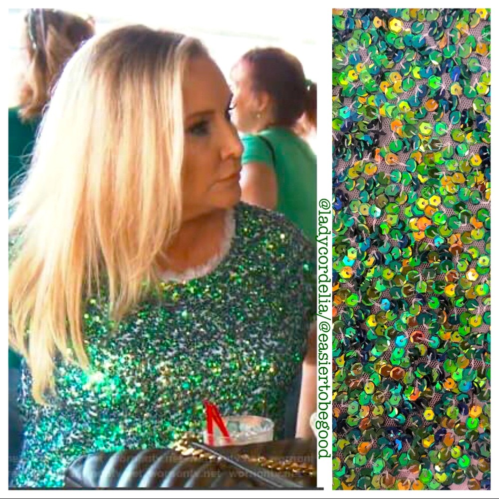 Gryphon mermaid sequin shirt- size XS